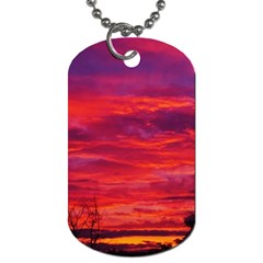 Warm Landscape Dog Tag (two Sides) by okhismakingart