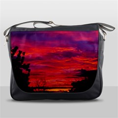 Warm Landscape Messenger Bag by okhismakingart