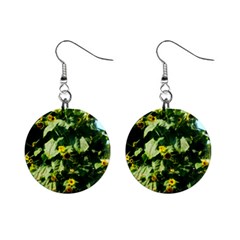 Big Sunflowers Mini Button Earrings by okhismakingart