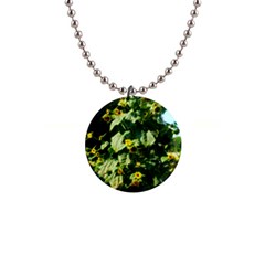 Big Sunflowers 1  Button Necklace by okhismakingart