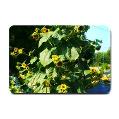 Big Sunflowers Small Doormat  by okhismakingart