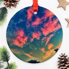 Brushstroke Skies Ornament (round) by okhismakingart