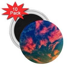 Brushstroke Skies 2 25  Magnets (10 Pack)  by okhismakingart