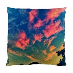 Brushstroke Skies Standard Cushion Case (two Sides) by okhismakingart