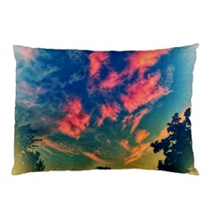 Brushstroke Skies Pillow Case by okhismakingart