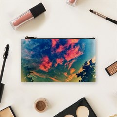 Brushstroke Skies Cosmetic Bag (small) by okhismakingart