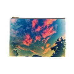 Brushstroke Skies Cosmetic Bag (large) by okhismakingart