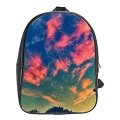 Brushstroke Skies School Bag (large) by okhismakingart