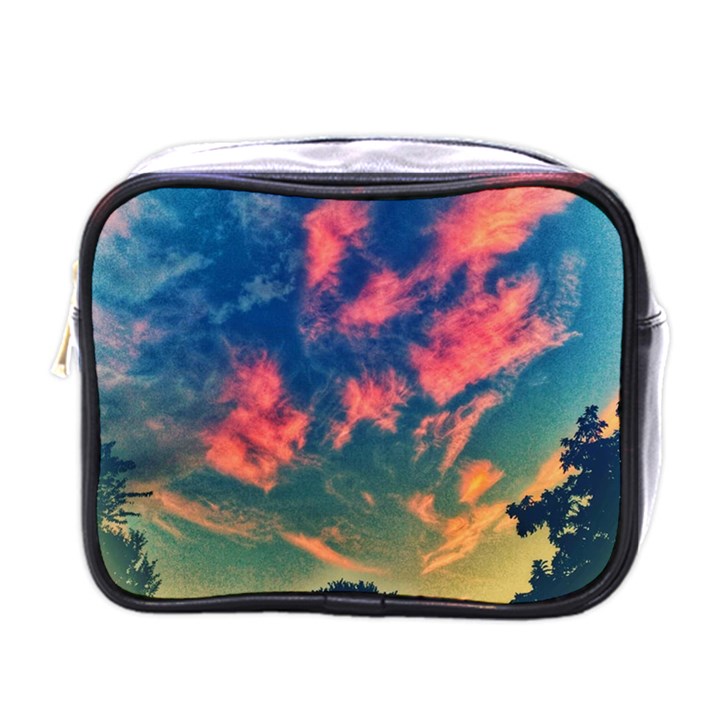 Brushstroke Skies Mini Toiletries Bag (One Side)