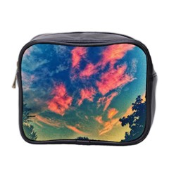 Brushstroke Skies Mini Toiletries Bag (two Sides) by okhismakingart