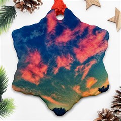 Brushstroke Skies Ornament (snowflake) by okhismakingart