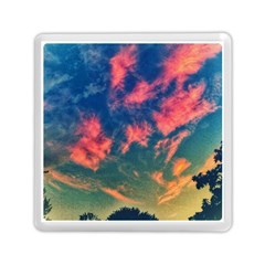 Brushstroke Skies Memory Card Reader (square) by okhismakingart