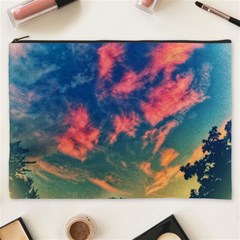 Brushstroke Skies Cosmetic Bag (xxxl) by okhismakingart