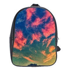 Brushstroke Skies School Bag (xl) by okhismakingart