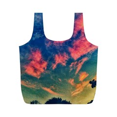 Brushstroke Skies Full Print Recycle Bag (m) by okhismakingart