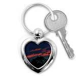 Pink Streaks Key Chains (Heart)  Front