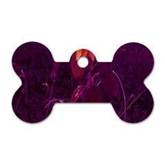 Purple Sunflower Dog Tag Bone (two Sides) by okhismakingart