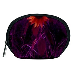 Purple Sunflower Accessory Pouch (medium) by okhismakingart