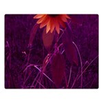 Purple Sunflower Double Sided Flano Blanket (Large)  80 x60  Blanket Front