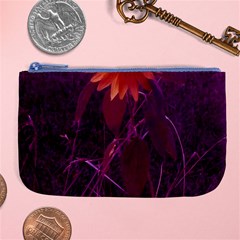 Purple Sunflower Large Coin Purse by okhismakingart