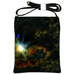 Emerging Sun Shoulder Sling Bag by okhismakingart