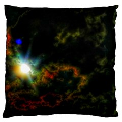 Emerging Sun Large Cushion Case (one Side) by okhismakingart