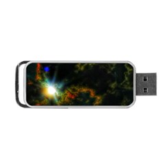 Emerging Sun Portable Usb Flash (one Side) by okhismakingart