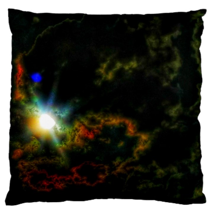 Emerging Sun Large Flano Cushion Case (One Side)