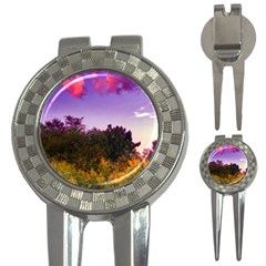 Purple Afternoon 3-in-1 Golf Divots by okhismakingart