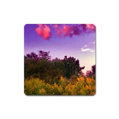 Purple Afternoon Square Magnet by okhismakingart