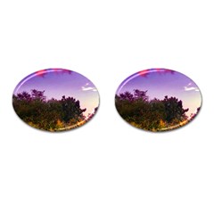 Purple Afternoon Cufflinks (oval) by okhismakingart