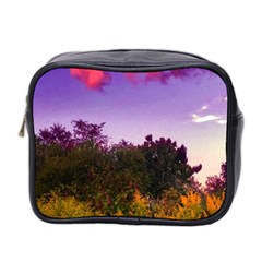 Purple Afternoon Mini Toiletries Bag (two Sides) by okhismakingart