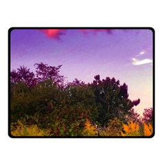 Purple Afternoon Fleece Blanket (small) by okhismakingart