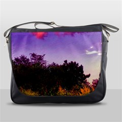 Purple Afternoon Messenger Bag by okhismakingart