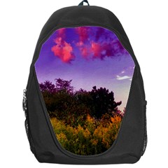 Purple Afternoon Backpack Bag by okhismakingart