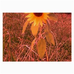 Red Tinted Sunflower Large Glasses Cloth (2-Side)