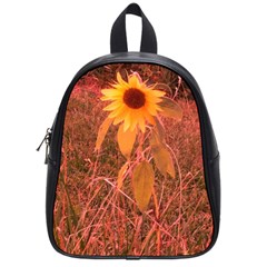 Red Tinted Sunflower School Bag (Small)