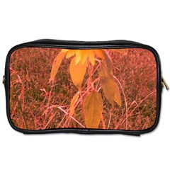 Red Tinted Sunflower Toiletries Bag (one Side) by okhismakingart