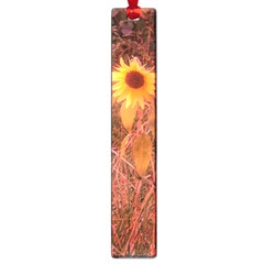 Red Tinted Sunflower Large Book Marks by okhismakingart