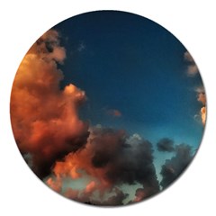 Favorite Clouds Magnet 5  (round) by okhismakingart