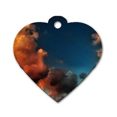 Favorite Clouds Dog Tag Heart (two Sides) by okhismakingart