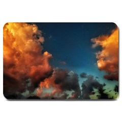 Favorite Clouds Large Doormat  by okhismakingart