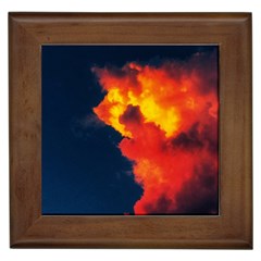 Ominous Clouds Framed Tiles by okhismakingart