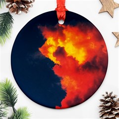 Ominous Clouds Ornament (round) by okhismakingart