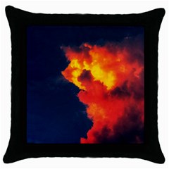 Ominous Clouds Throw Pillow Case (black) by okhismakingart