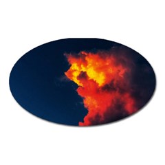 Ominous Clouds Oval Magnet by okhismakingart