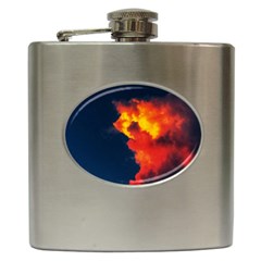 Ominous Clouds Hip Flask (6 Oz) by okhismakingart