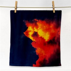 Ominous Clouds Face Towel by okhismakingart