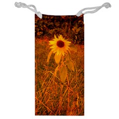 Yellow Sunflower Jewelry Bag by okhismakingart