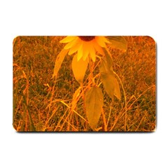 Yellow Sunflower Small Doormat  by okhismakingart